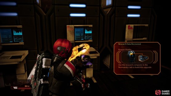 Claim the Krogan Vitality upgrade from a terminal,