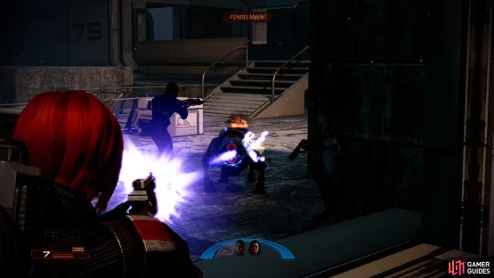 Be wary of the dog-like FENRIS Mech, which can deal heavy damage if it gets within melee range.