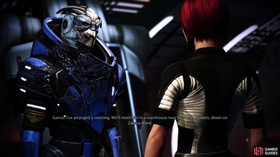 Talk to Garrus on the Normandy and he&rsquo;ll try to secure your aid on a vendetta.