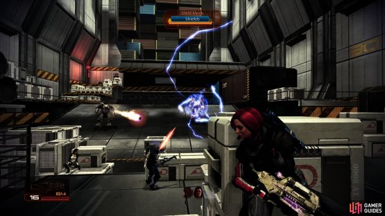 Use Overload to strip the YMIR Mechs of their shields,