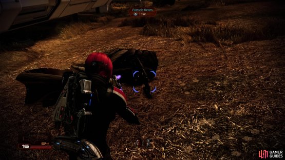 After fighting a few more Collectors, make sure you pick up the Particle Beam heavy weapon.