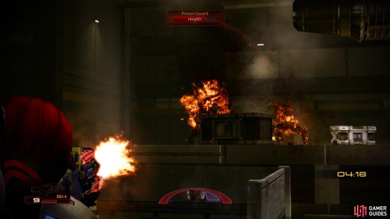 Fight your way through the batarian terrorists,