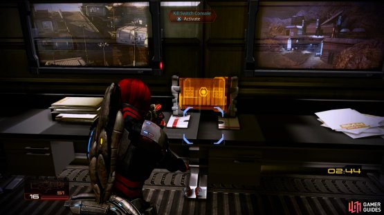 to reach the &ldquo;Kill Switch Console&rdquo;, where you&rsquo;ll have to make a choice - save the colony&rsquo;s economy, or its populace.
