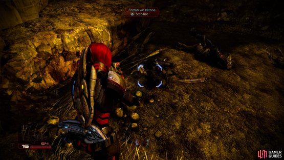 Heal the injured quarian,