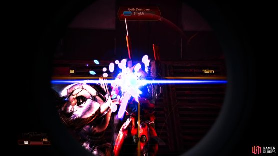 Although its damage may be lacking, it comes with a sizable clip and fires quickly - view it as a Mattock Heavy Rifle with a scope.