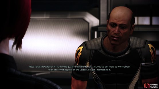 Talk to Mess Sergeant Gardner and he&rsquo;ll ask for some better ingredients&hellip; for morale!