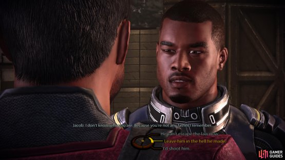 then confront Jacob&rsquo;s dad, during which you&rsquo;ll be able to influence Jacob&rsquo;s decision.