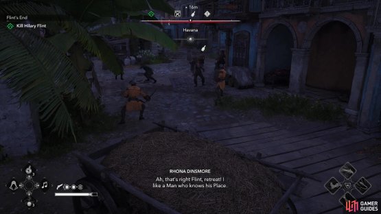 Follow Rhona and she&rsquo;ll distract the guards for you,