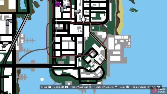 Head to the marked location on the map 