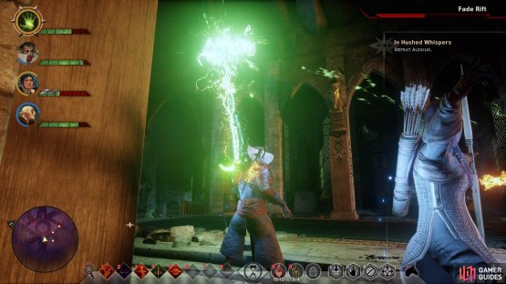 You will need to close Fade Rifts when Alexius reaches 50% health and 25% health before you can damage him again.
