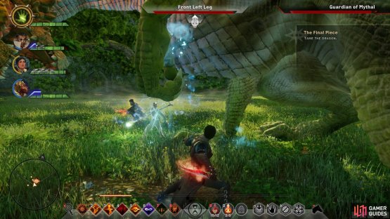 When you the dragon&rsquo;s claw raised, move away immediately to avoid a sweeping attack that will inflict great damage and knock you down.