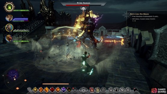 Stay behind the Pride Demon as you fight to avoid its area of effect attacks.