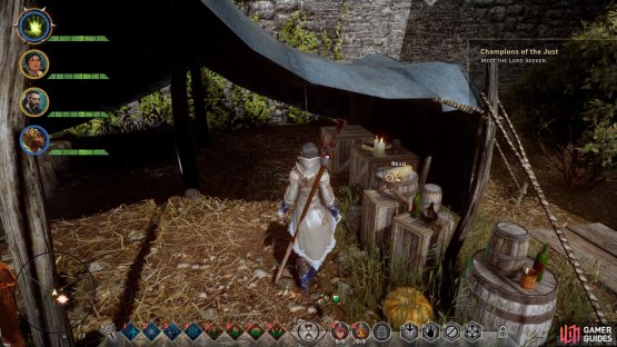 When you&rsquo;re done raising the flags, explore the courtyard for some loot and a Creased Note codex entry.