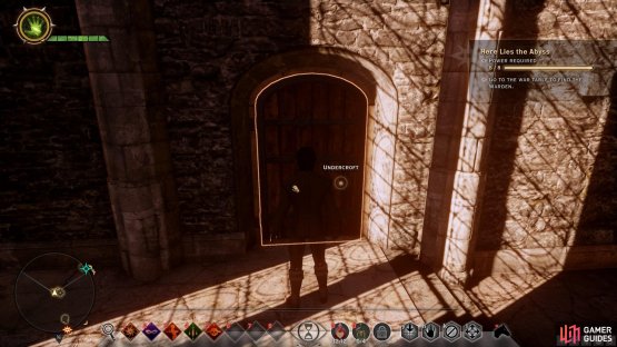 Once you&rsquo;ve completed Acquire the Arcanist from the war table, go to the Undercroft through the door beside the throne.