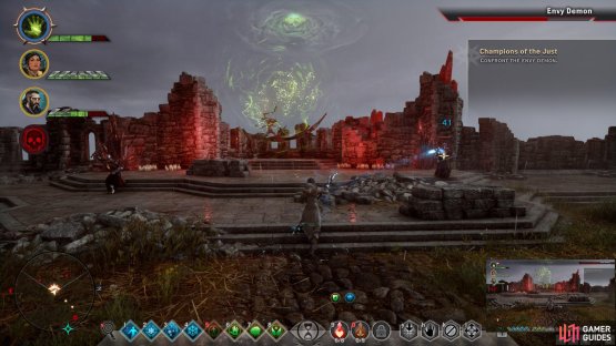 When the Envy Demon goes into hiding, kill the mobs it summons as soon as possible before you refocus on the demon.