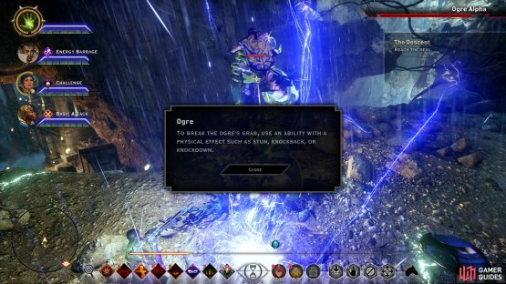 When you or a companion is grabbed for the first time, you will be notified.