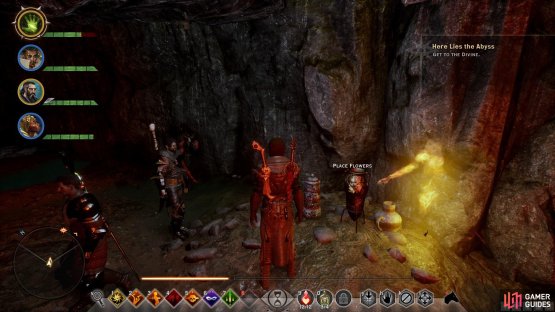You will sometimes need to place items in specific places once you have investigated them, as marked on the mini map.