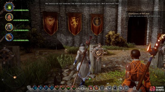 Be sure to consider your decision of the flag order in the context of which companions you want to appease most.