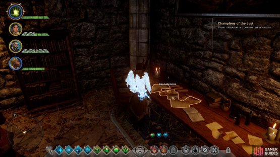 Don&rsquo;t miss the &lsquo;Read Orders&rsquo; codex entry in the open room.