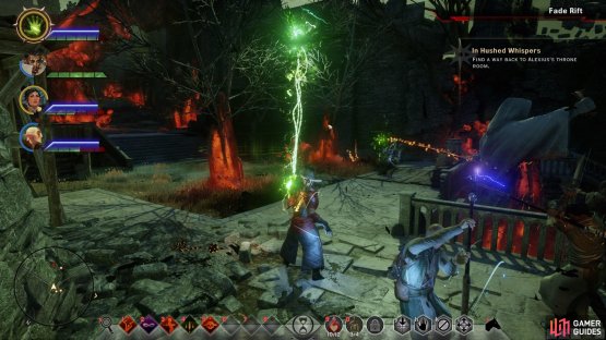 Seal the Fade Rift immediately up the stairs from the docks.