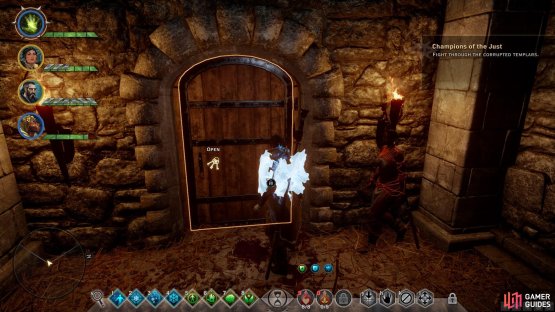 Be sure to switch to a rogue in order to open the locked doors.