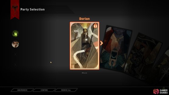 You will need to take Dorian with you on this quest to succeed, along with a Rogue and Warrior preferably.