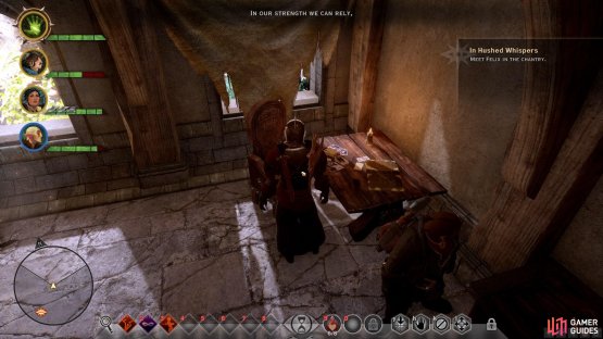 Explore all of the tavern rooms to acquire codex entries.