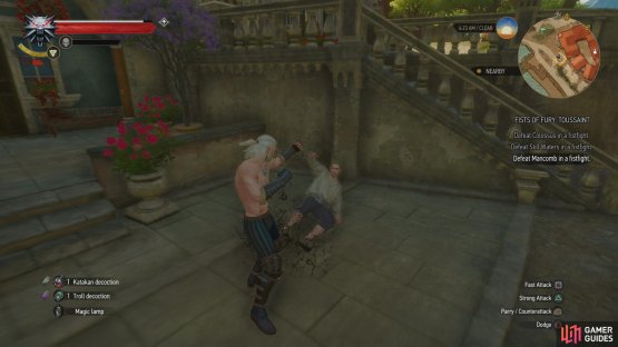 You can defeat Mancomb the traditional way,