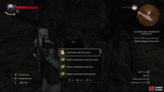 then loot a chest to score half the Grandmaster Ursine diagrams.
