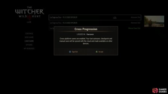 Enable cross-progression,