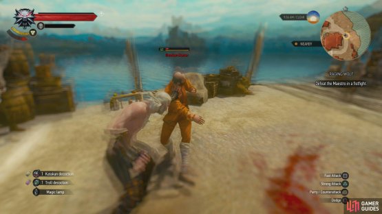 Despite that, it&rsquo;s just a standard bout of fisticuffs, and the double-images shouldn&rsquo;t hinder your attempt to parry and counter.
