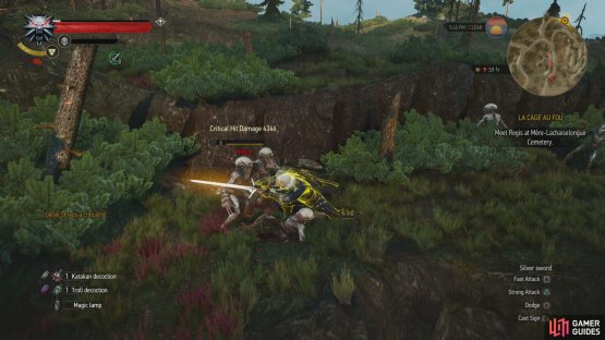 Charge Aerondight by picking on weaker foes - Quen will help keep your charges no matter how sloppy you fight.