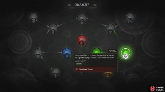 After which you&rsquo;ll be able to spend Ability Points and Greater Mutagens to unlock new mutations.