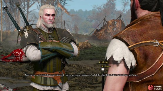 Start this quest by talking to Albin Hart on the banks of the Pontar.