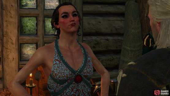 Talk to the elven tailor, Elihal,