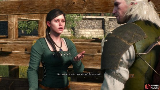 and after the races, talk to Molly.