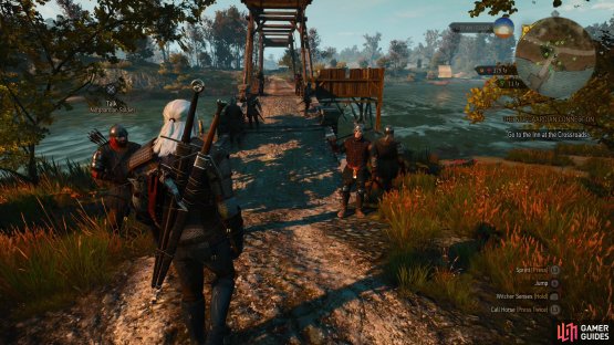 During your first visit to the bridge north of Lindenvale it&rsquo;ll be occupied by Nilfgaardians,