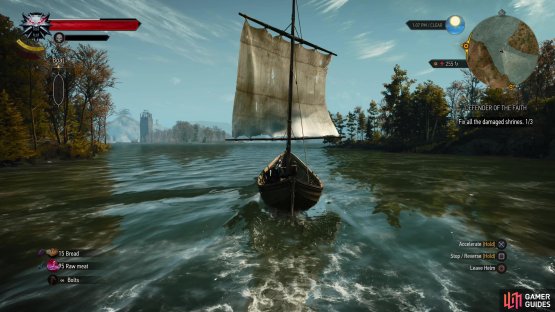 commandeering a ship might be both faster and safer the traveling south from Duen Hen on foot.