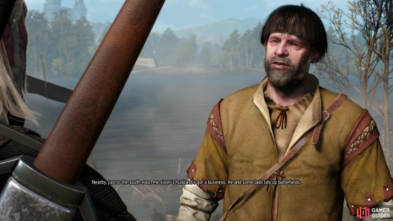 You can also be referred to Albin by a Shady Merchant near the road to the Border Post.