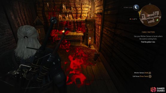 then follow the incense trail to find a locked shrine in the bowels of the castle.