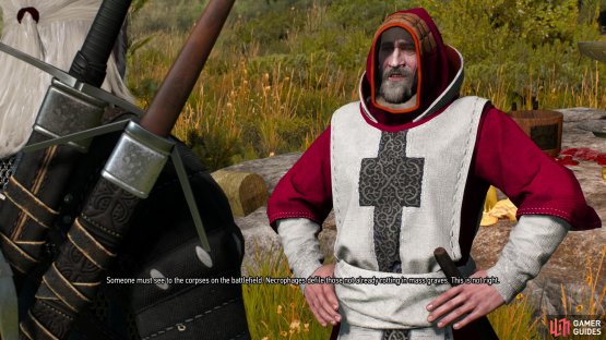 Between Mulbrydale and the Inn at the Crossroads you can find two quests; talk to a priest along the road to start &ldquo;Funeral Pyres&rdquo;,