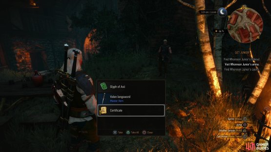 Zdenek will be murdered outside the Nowhere Inn, and you can loot his body to obtain a Certificate that&rsquo;ll get you into the arena.