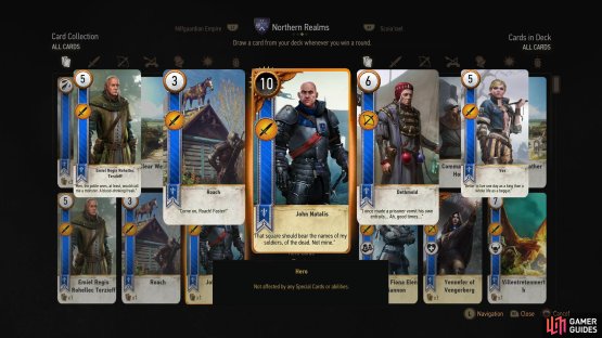 including the John Natalis card.