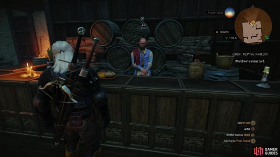If you want to play Gwent with Olivier, you&rsquo;d be wise to do so before starting this quest