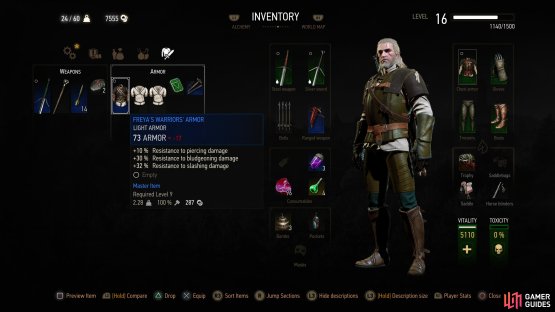 and he&rsquo;ll make good on Rico&rsquo;s promise, giving you a silver sword and a suit of armor.
