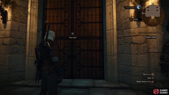 When you&rsquo;re done talking and looting, exit Vizima,