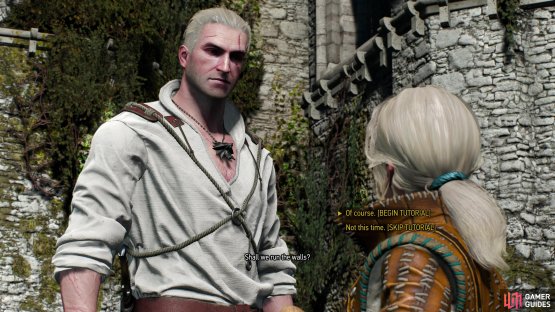 Meet up with Ciri and you&rsquo;ll be prompted to &ldquo;run the walls&rdquo;,
