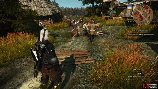 and if you decline to get involved, Geralt will make an innocuous suggestion that results in the looters turning on each other.