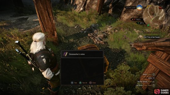 After the fight, search the quarry for some Stoneworker&rsquo;s Notes to learn about the recent history of the place,