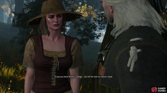 and Margrit will show up and try to bribe you into abandoning your search. You can take her money and keep working on the quest, if you don&rsquo;t mind a failed objective in your quest log.